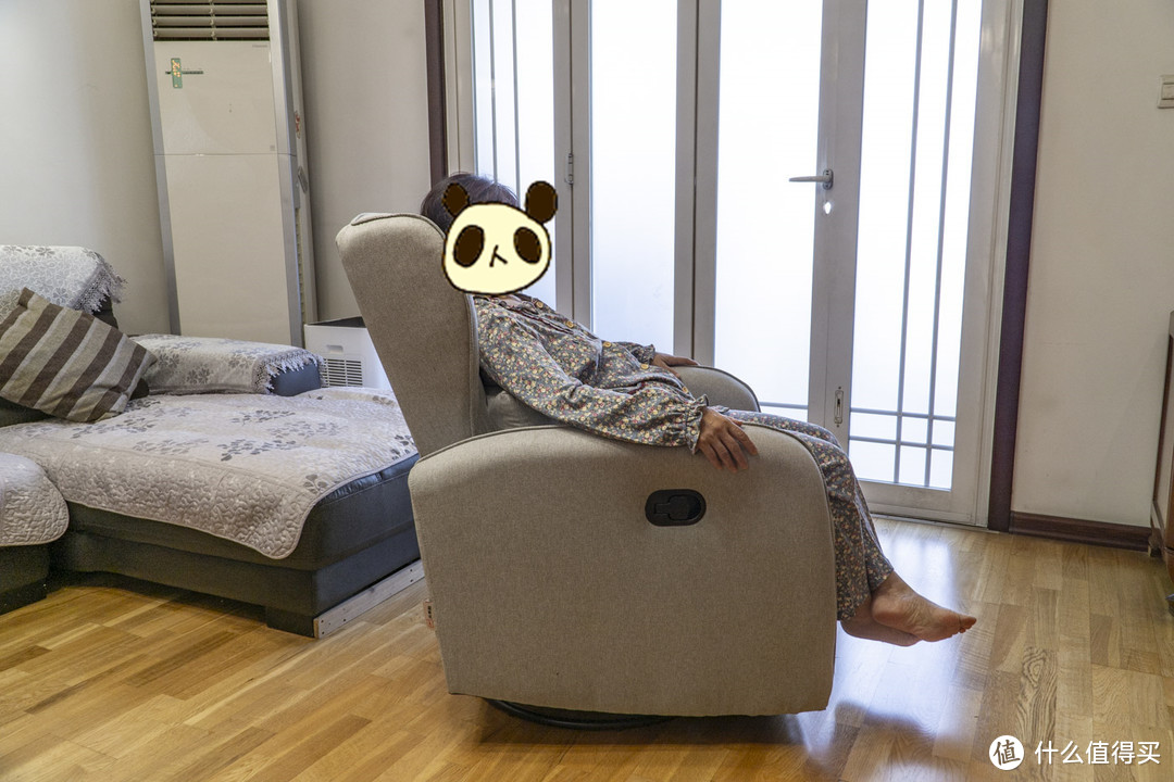 可坐可躺可旋转-芝华仕多彩防污布艺单人功能沙发体验
