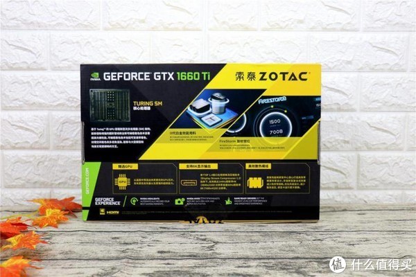 索泰gtx 1660ti-6gd6霹雳版oc ha显卡外观展示(风扇|接口)