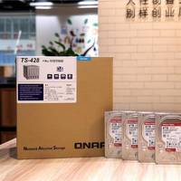 威联通 TS-428 四盘位NAS网络存储外观展示(接口|进气孔|风扇)
