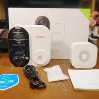 360可视门铃1C外观展示(主体|配件|扬声器|红外灯|开关键)