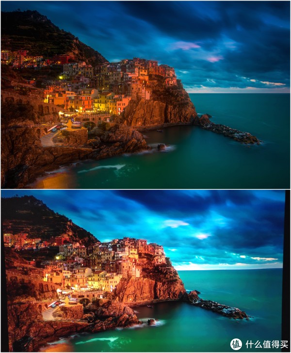 意大利马纳罗拉小镇，这张图体现出W2700 HDR Pro的增强作用，画质动态和亮度提升明显，由于投影仪本身尼特值低，所以在HDR Pro技术加持下，会带来更好的视觉感受！