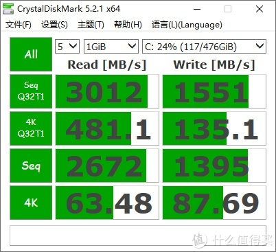 CrystalDiskMark测试