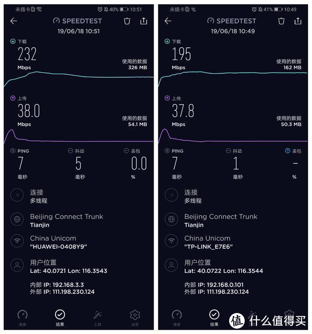 华为路由器WS5200四核版对比TP-Link TL-WDR7660千兆版评测