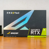 索泰 RTX2070 玩家力量至尊PGF OC14 显卡外观展示(背板|支架|风扇|灯带|散热鳍片)