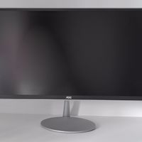 AOC AIO734 一体机外观展示(边框|散热孔|按键|底座|接口)