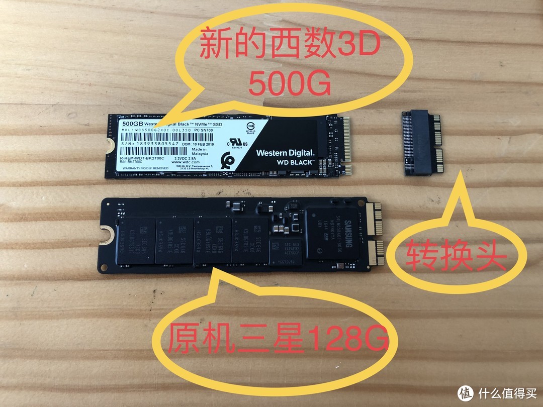 转接卡、新老ssd合照