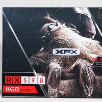 讯景 RX 590 8GB 显卡外观展示(风扇|底座|散热管|出风口|接口)