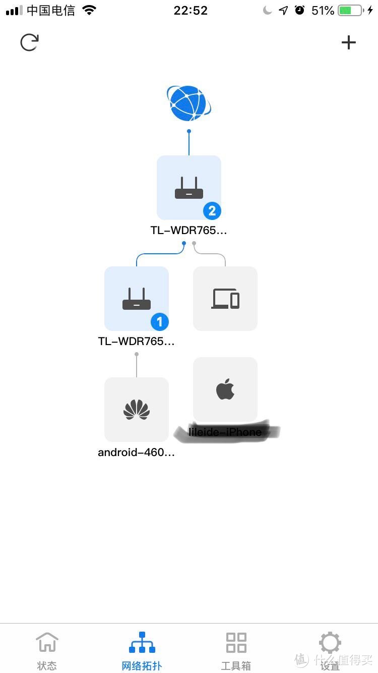 APP上面的拓扑图