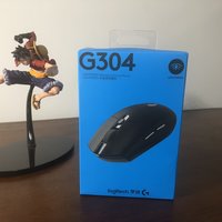 罗技 G304 无线鼠标开箱展示(本体|延长线|电池|按键|电池仓)