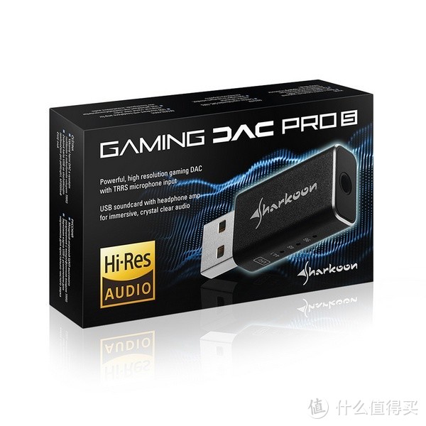 Hi-Res认证、兼容多平台：SHARKOON 旋刚 发布 Gaming DAC Pro S USB便携声卡，定价29.99欧元