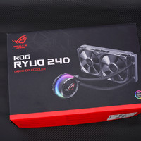 华硕 ROG 龙王240 一体式CPU水冷散热器开箱晒物(参数|屏幕|数据线|水冷头|水冷排)