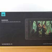 绘王 KAMVAS PRO16 数位屏开箱晒物(屏幕|支架|按键|插口)
