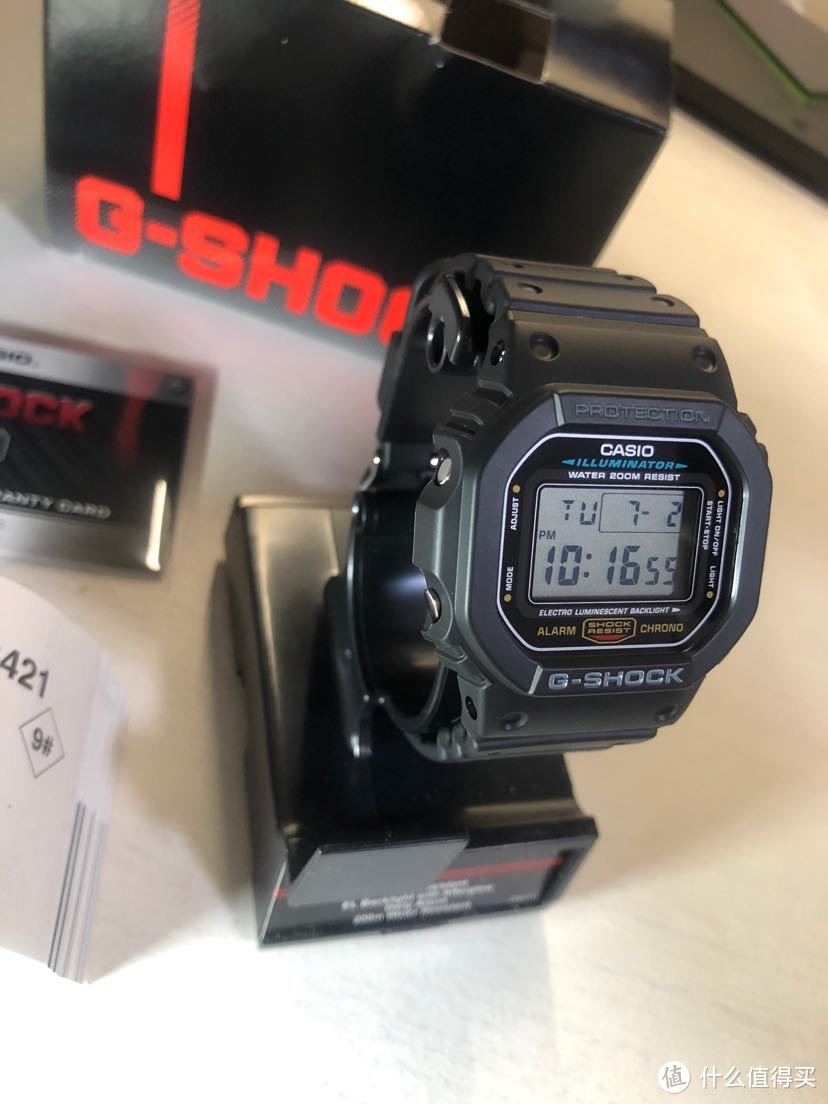 每日收评:289元周杰伦同款：G-shock经典DW5600方块手表开箱评测