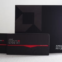 显卡 AMD Radeon RX 5700 XT外观展示(风扇|正面|信仰灯|背板|进气口)