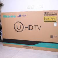 海信HZ55E60D电视开箱展示(主机|屏幕|接口|底座)