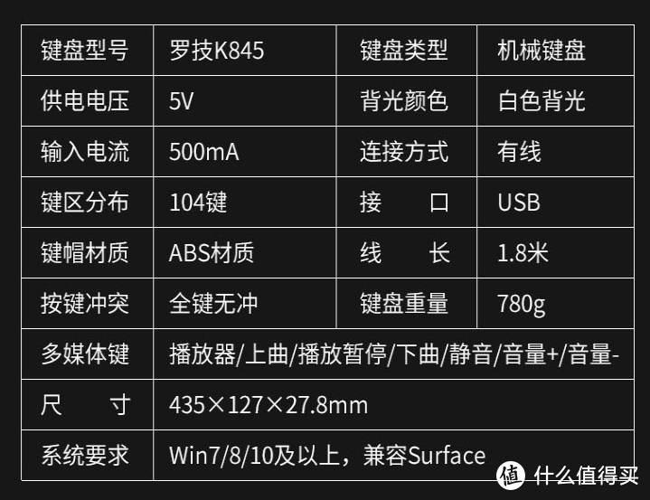 简单实用--罗技K845背光机械键盘开箱体验