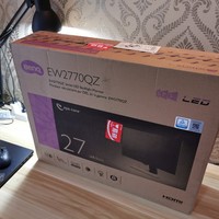 明基EW2770QZ显示器外观展示(配件|HDMI线|屏幕|支架)