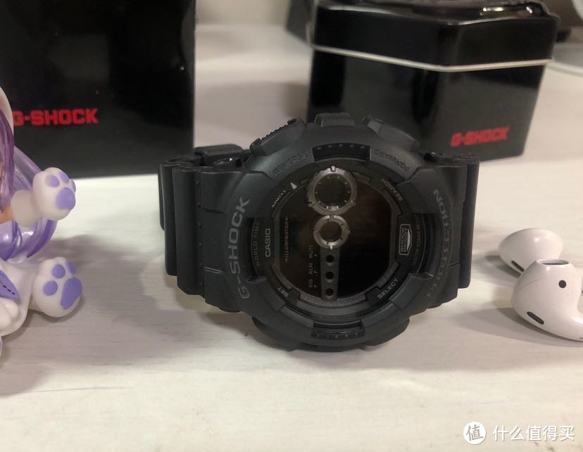 亚马逊412元狂欢价:G-SHOCK蓝底手表GD-100-1B开箱评测