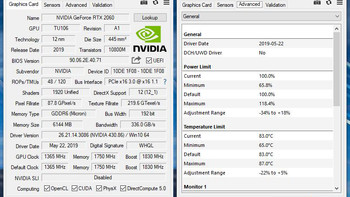 铭瑄 终结者 RTX2060显卡使用感受(参数|跑分|游戏|温度|功耗)