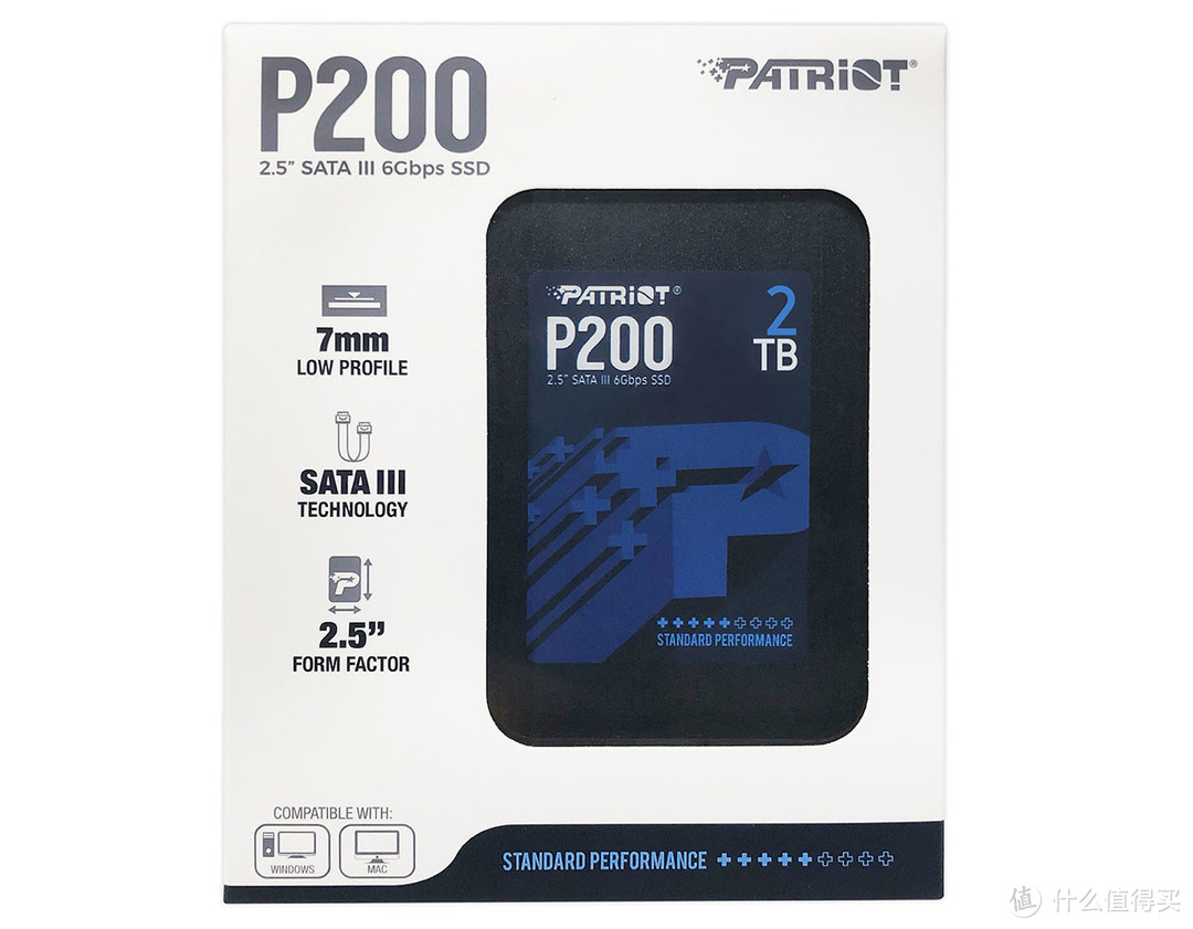 最高2TB容量、530MB/s：Patriot 博帝 推出 P200系列 SSD固态硬盘