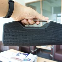 沃夫德尔 Ｂ2201 EXSON-M 乐富豪 LED灯多功能蓝牙小音箱外观展示(提手|防尘罩|按键|接口|盖板)