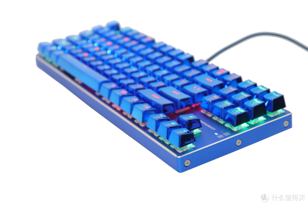 剑走偏锋的颜色，雷神K750蓝血人机械键盘体验