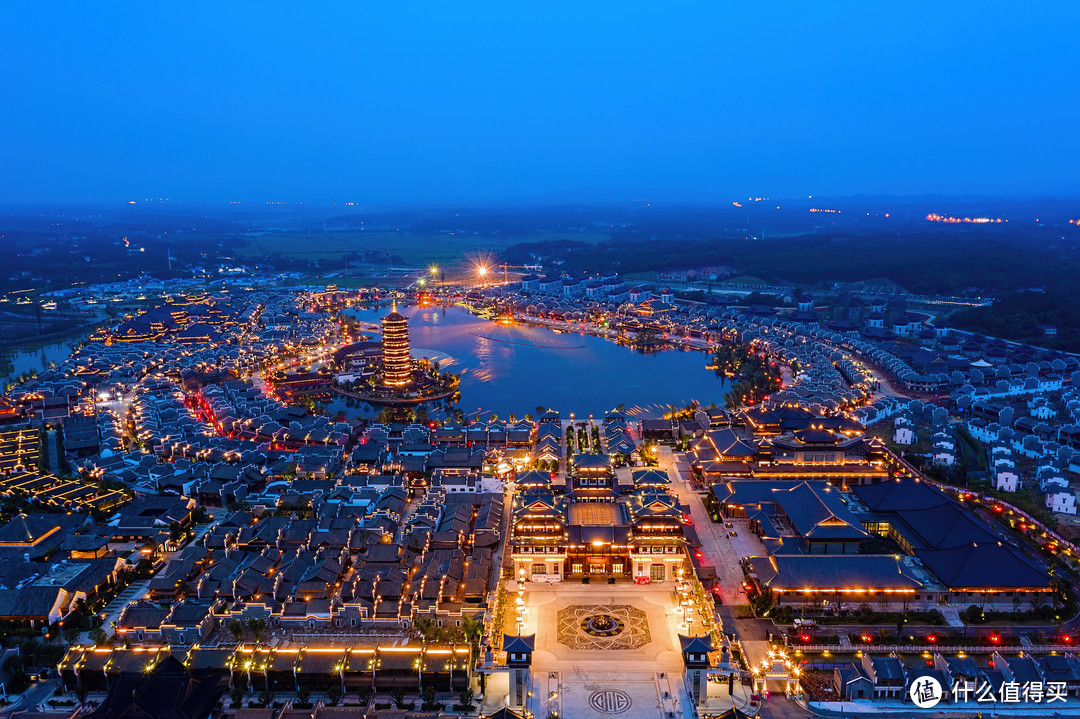 手动对焦后的铜官窑夜景