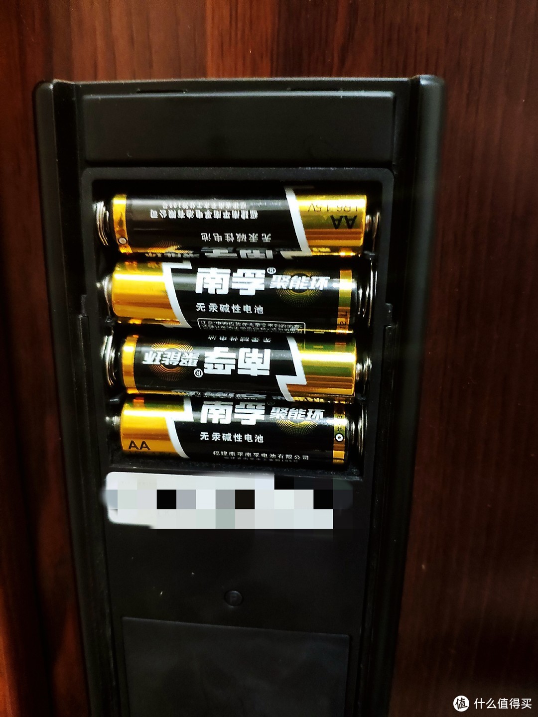 ▲5号电池在智能门锁上的使用