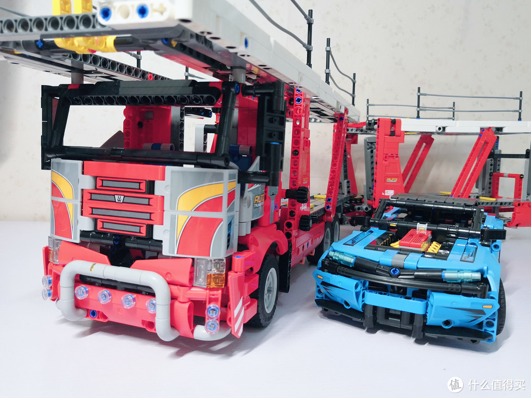 红色长龙 LEGO 42098 A模式 车辆运输车 开箱及拼搭体验