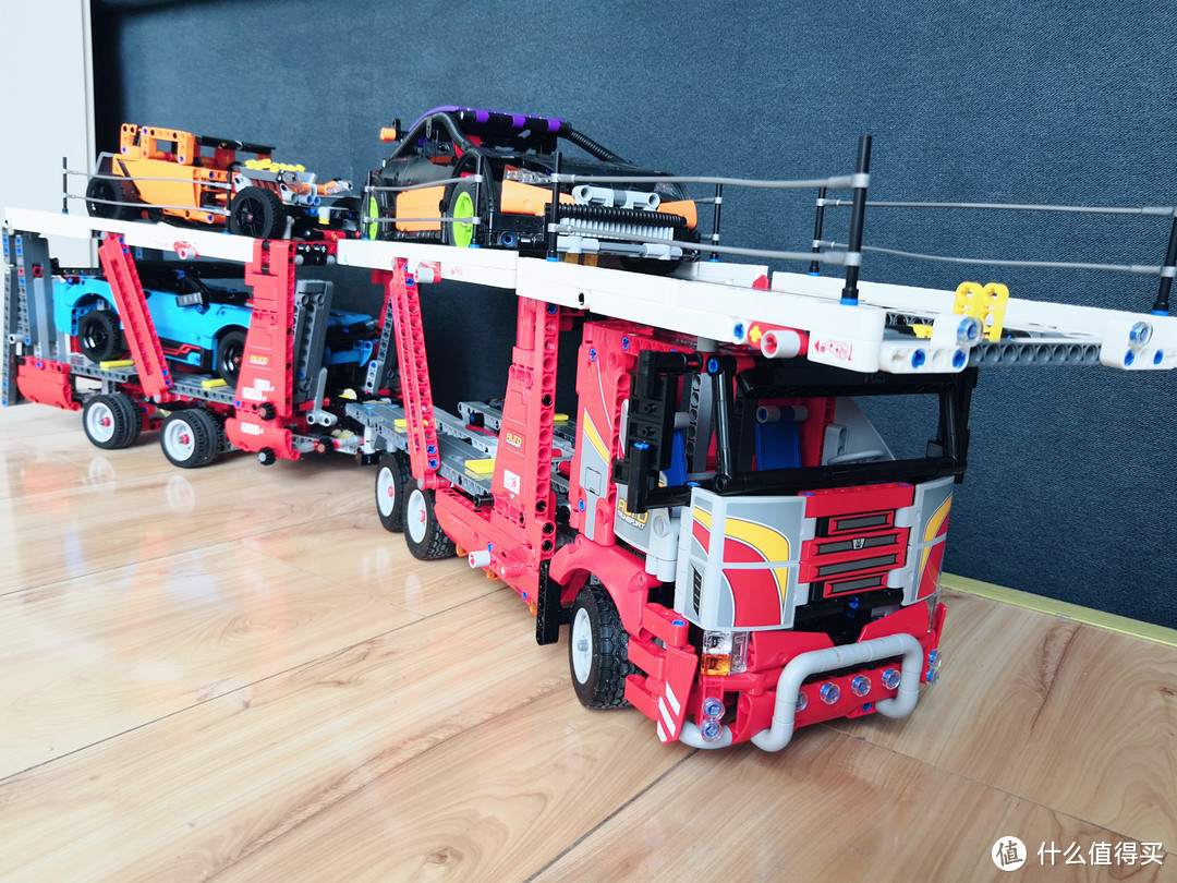 红色长龙 LEGO 42098 A模式 车辆运输车 开箱及拼搭体验