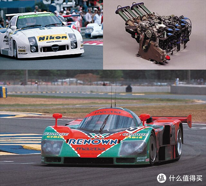 初次跑完勒芒24小时耐力赛全程的RX-7・700马力的4转子发动机・Mazda787B