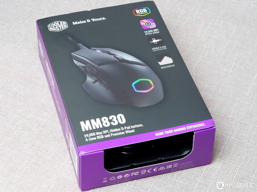 好玩又实用的OLED屏——酷冷至尊 MM 830 RGB电竞鼠标