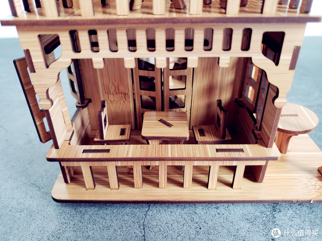 无聊之作：3D木质立体拼图 —— 英国咖啡屋