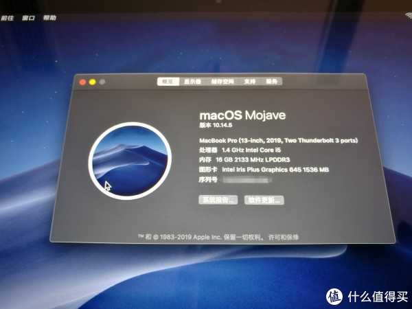 系统版本是Mojave 10.14.4，板载的内存好像就没有专门的内存界面了