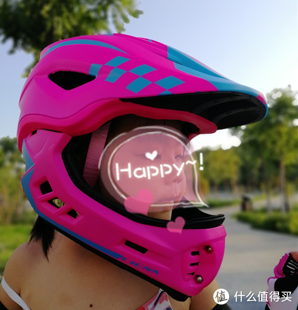 信诺粉色头盔