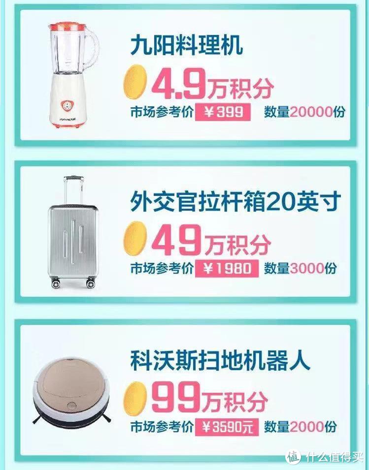 浦发积分7月第二波抢兑超值奖品活动，不看后悔！