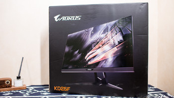 ORUS KD25F电竞显示器包装展示(机身|支架|针脚|电源线|卡口)