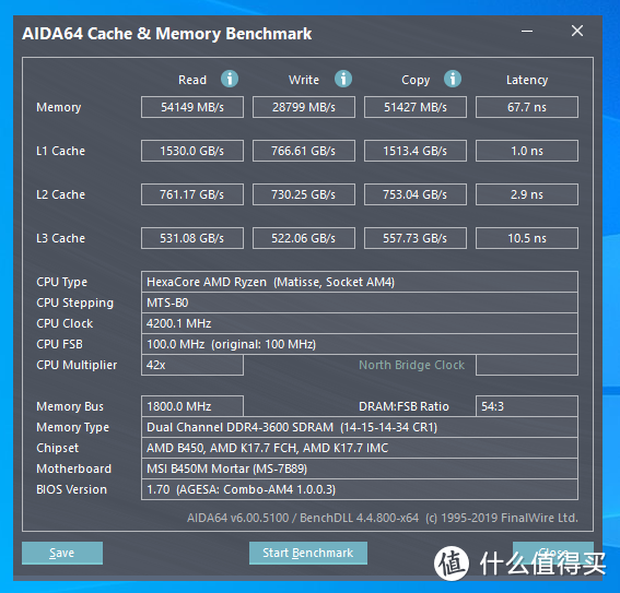 AMD 3700X 内存超频测试，3600频率 时序最低仅需C14（微星B450M 迫击炮 ）