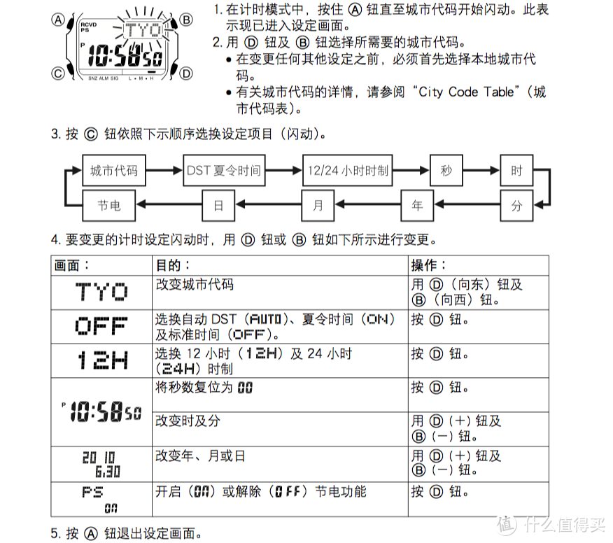 卡西欧mcw110h说明书图片