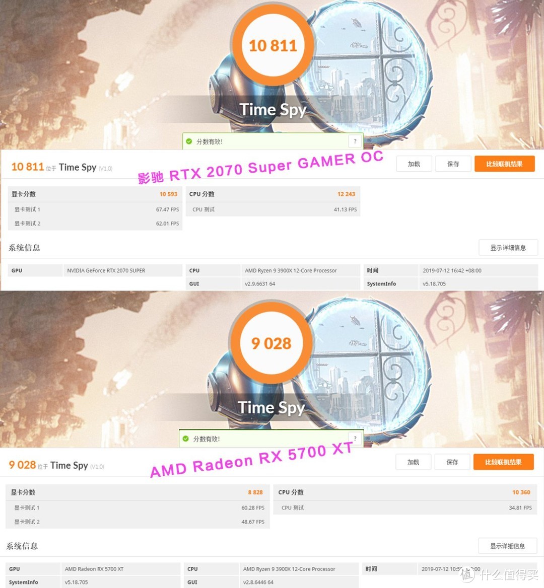 AMD RX 5700 XT 还是RTX 2070super ? 装机实测了解一下