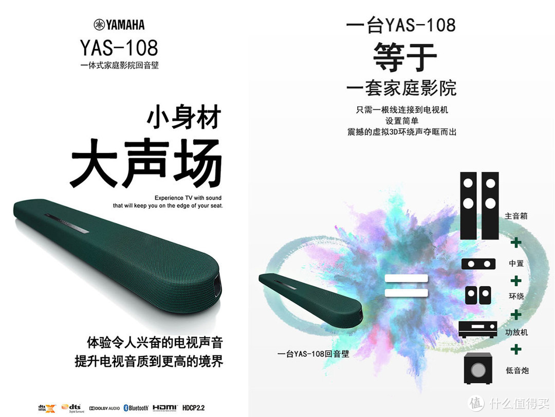 懒症治愈系良品——雅马哈YAS-108回音壁小记