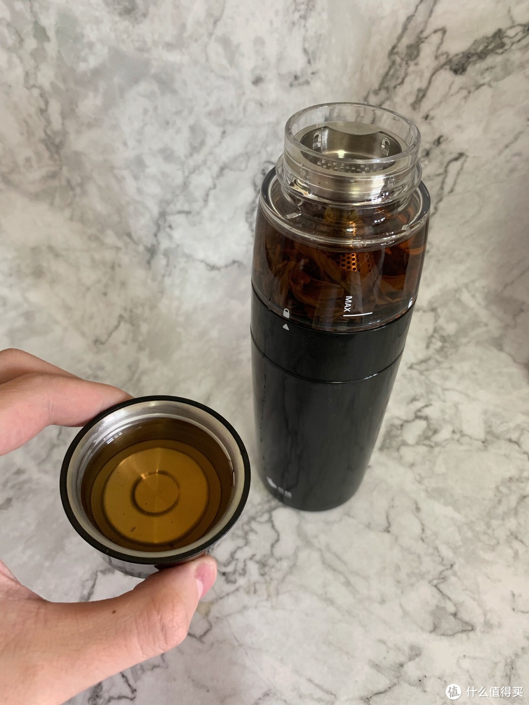 让旅途中喝茶更精致：恒福 随身泡 茶水分离泡茶杯使用体验