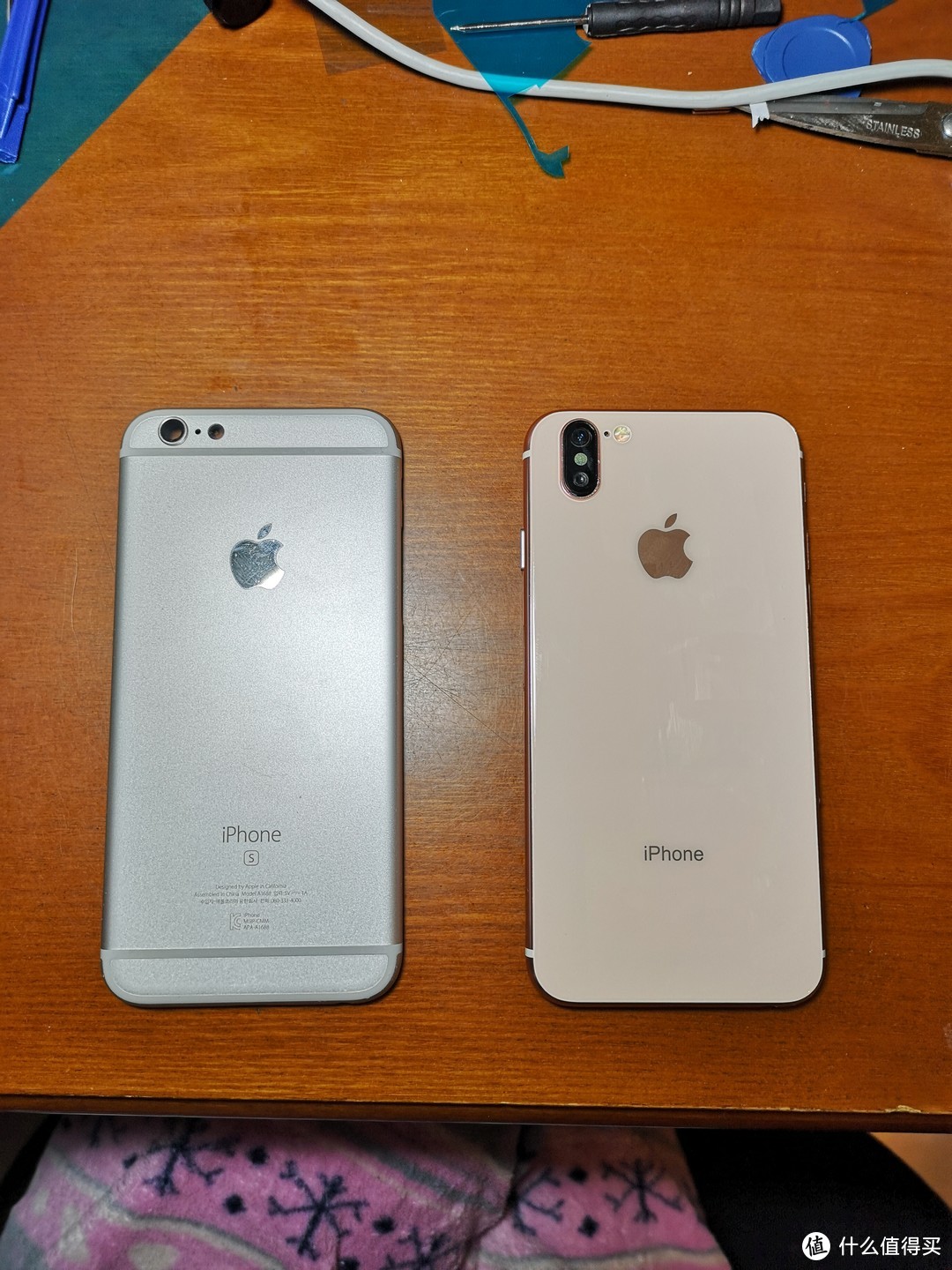 iPhone 6s 变身迷你xs 换后盖+换电池