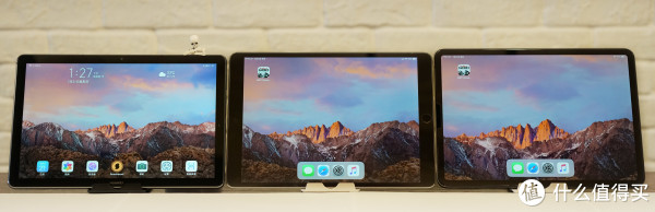 左：华为M6    |    中：ipad pro 10.5    |    右：ipad pro 11