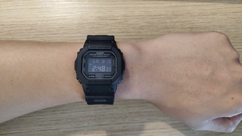 卡西欧 DW5600MS-1CR手表使用总结(表盘|佩戴|功能|防水)