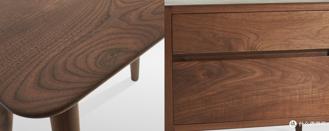 常见的黑胡桃纹理，丘山手工家具