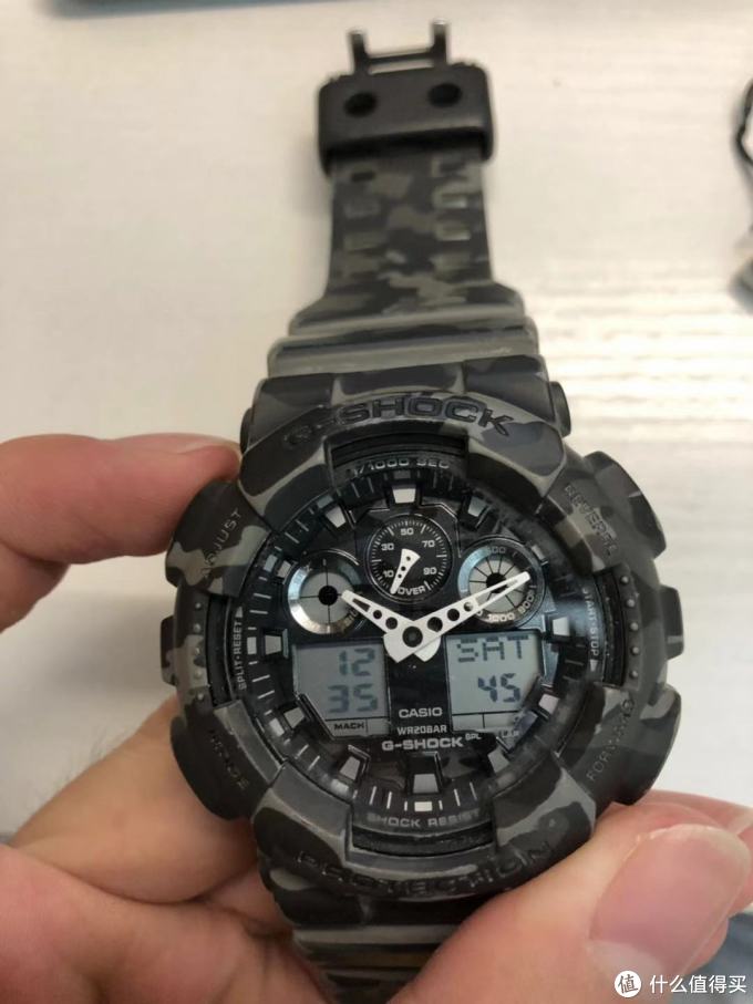 卡西欧gshock之ga 100换电池以及校准时间 指针记录 男款电子表 什么值得买