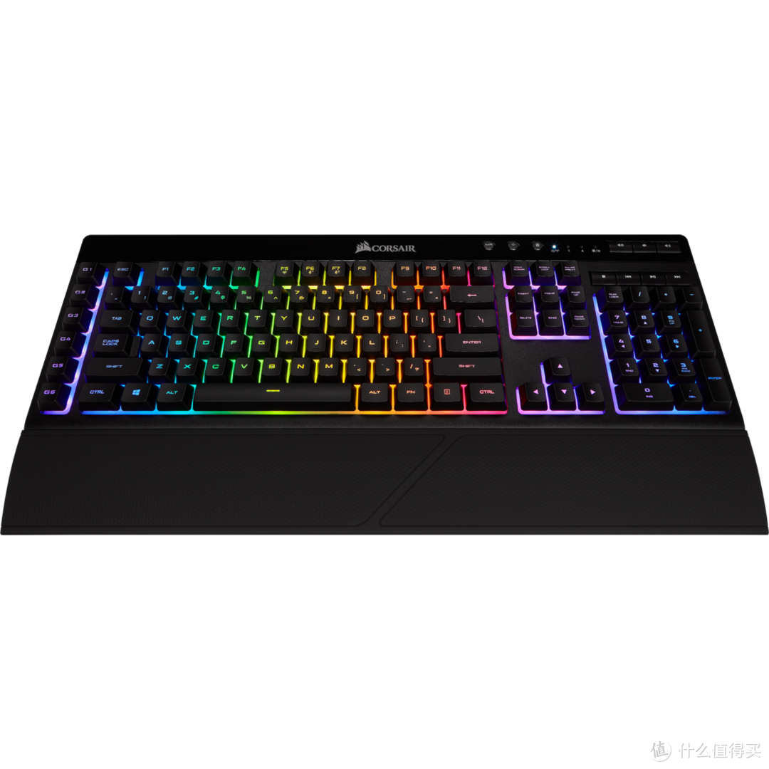 1ms低延迟、40小时续航：CORSAIR 美商海盗船 发布 K57 RGB Wireless 无线机械键盘