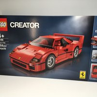 LEGO 10248 F40 乐高开箱展示(尺寸|颗粒|侧裙|座椅|仪表盘)