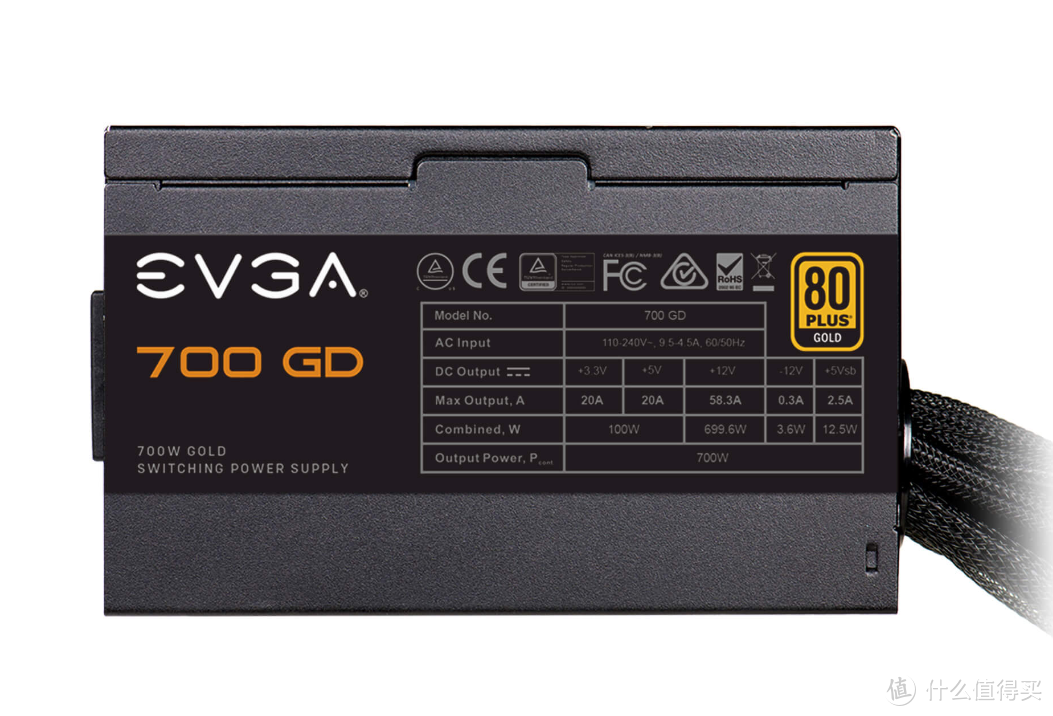 金牌效能、五年质保：EVGA 发布 新款 GD 500W/600W/700W 电源